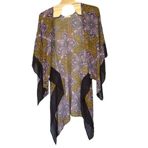 Wanderlux La Mesa Kimono Cape Sleeves Size Medium Moroccan‎ Vibes Style WT1388